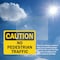 Signmission No Pedestrian Traffic Caution Sign, Vinyl Decal, 14in W x 10in L, 2PK OS-2PACK-CS-D-1014-L-19208 - alternate 6